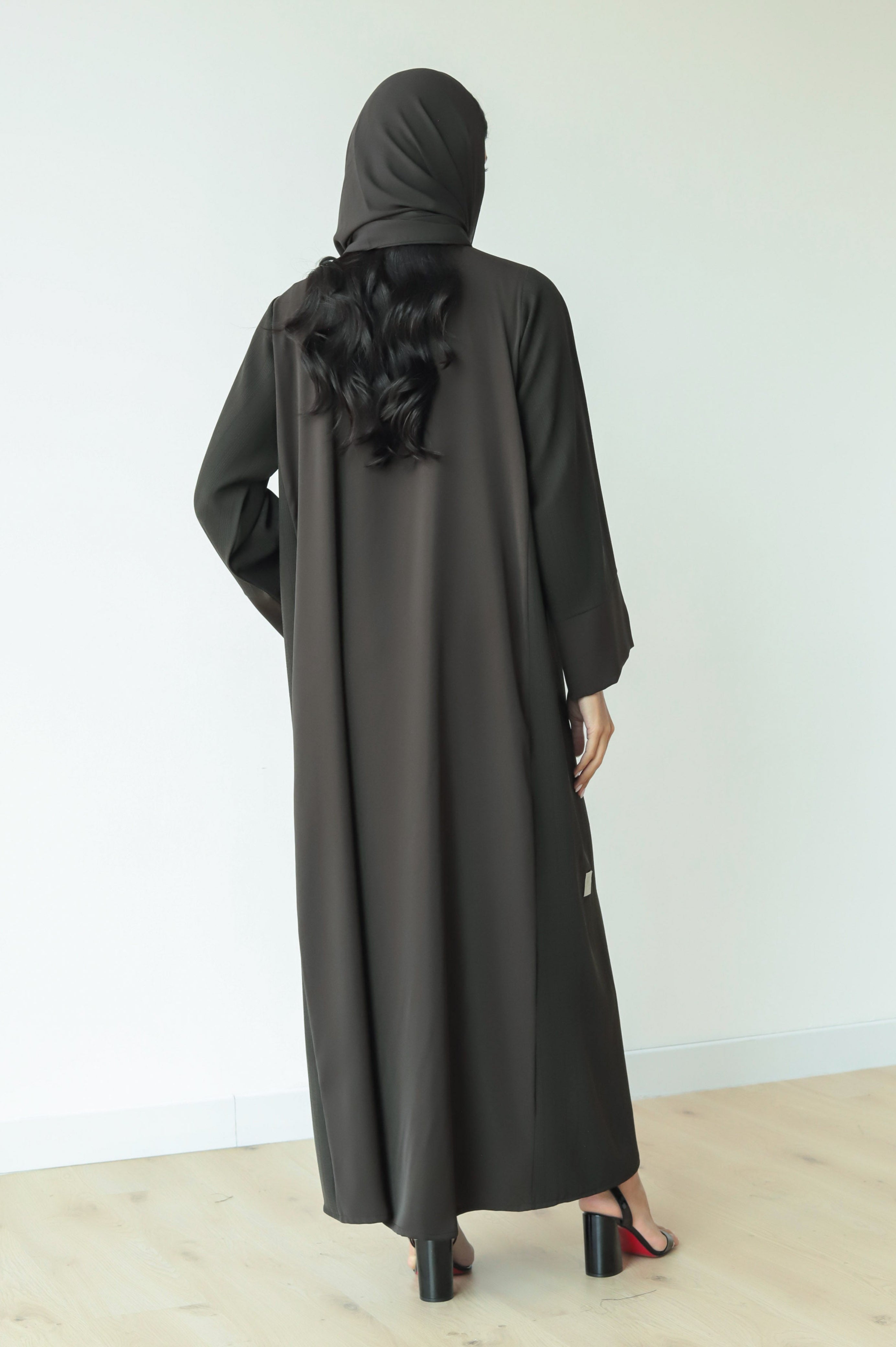 Basic Nada Panel (Dark Olive Abaya) - BasicAbaya