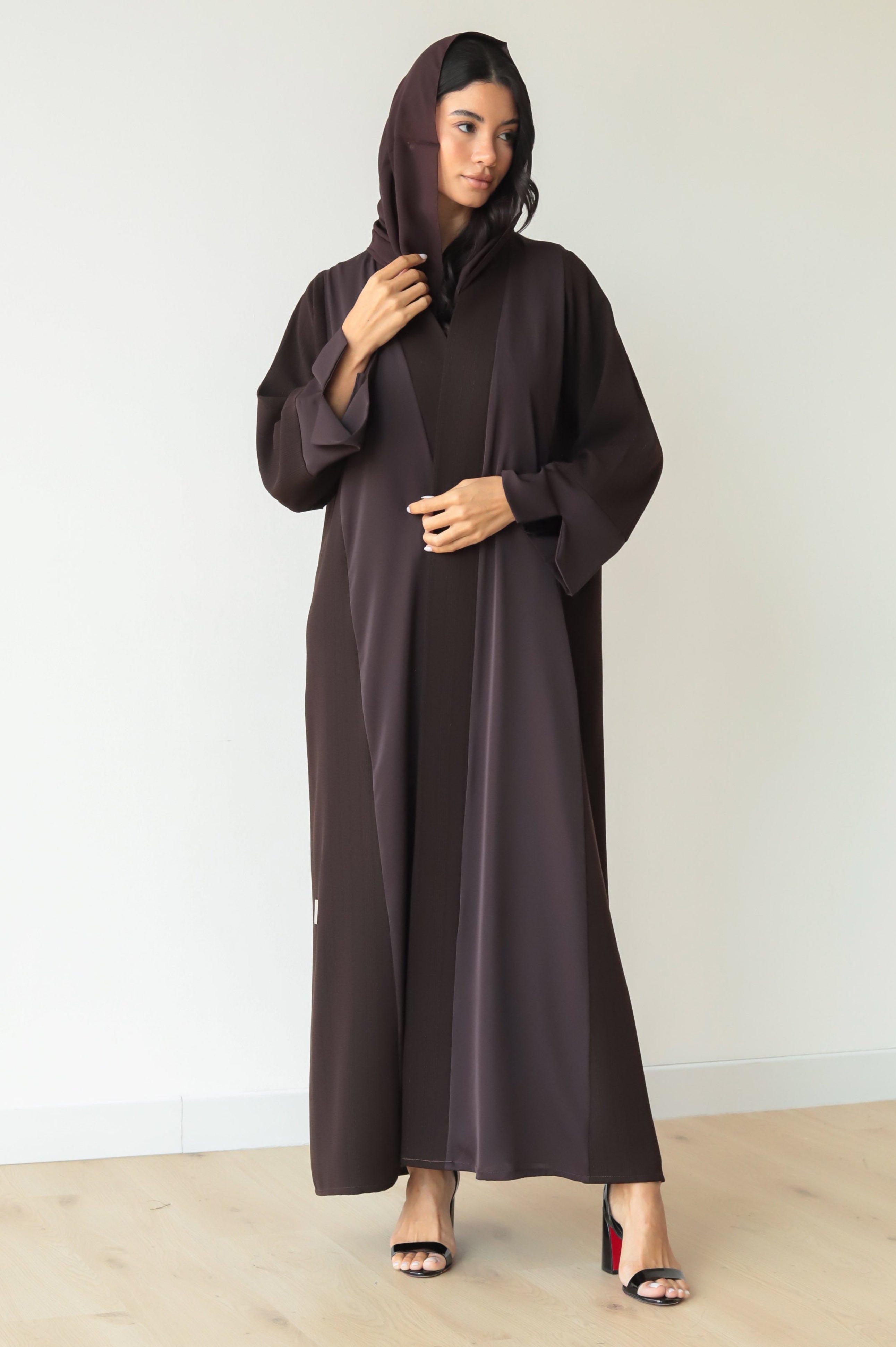 Basic Nada Panel (Brown Abaya) - BasicAbaya