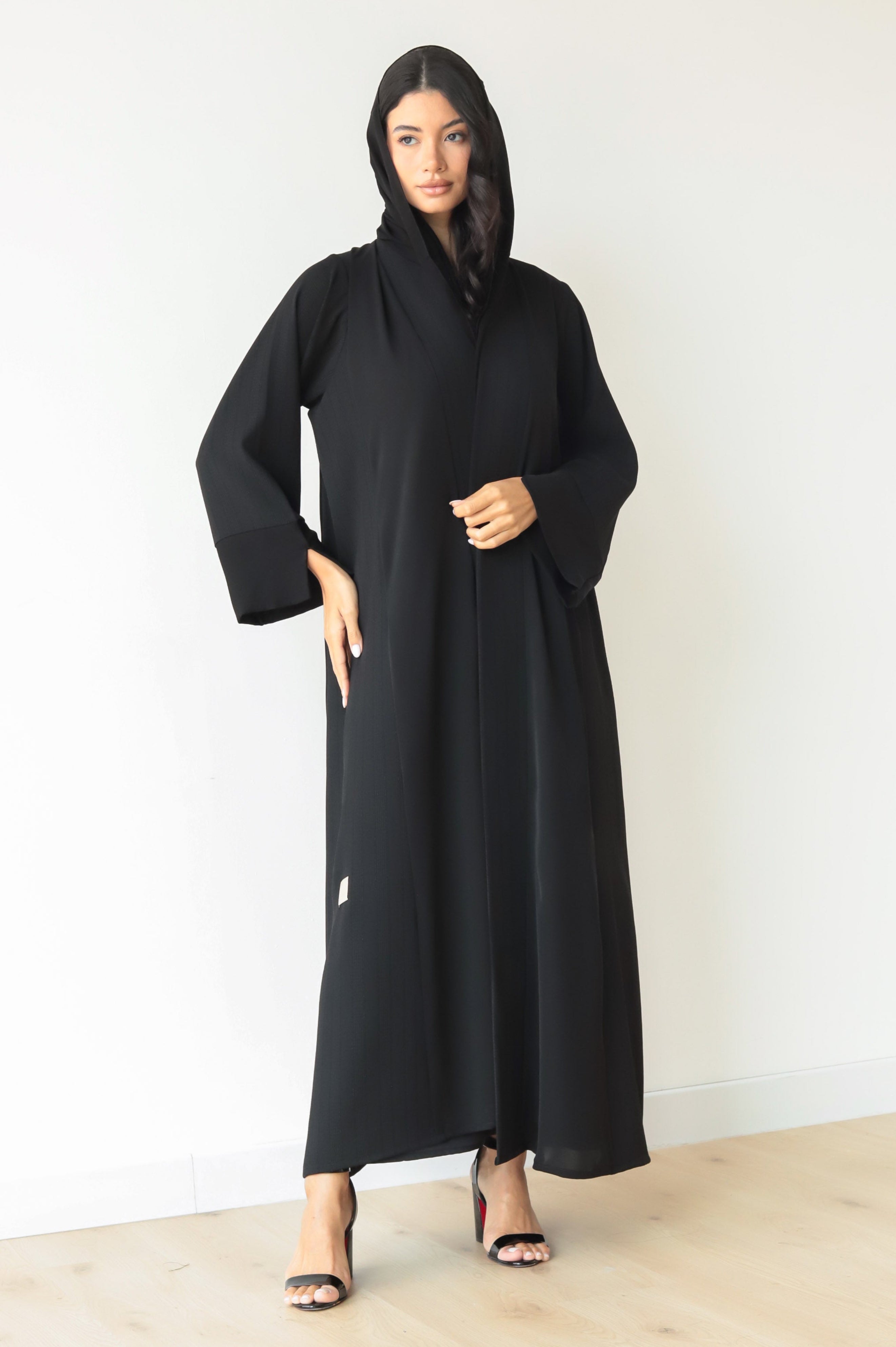 Basic Nada Panel (Black Abaya) - BasicAbaya