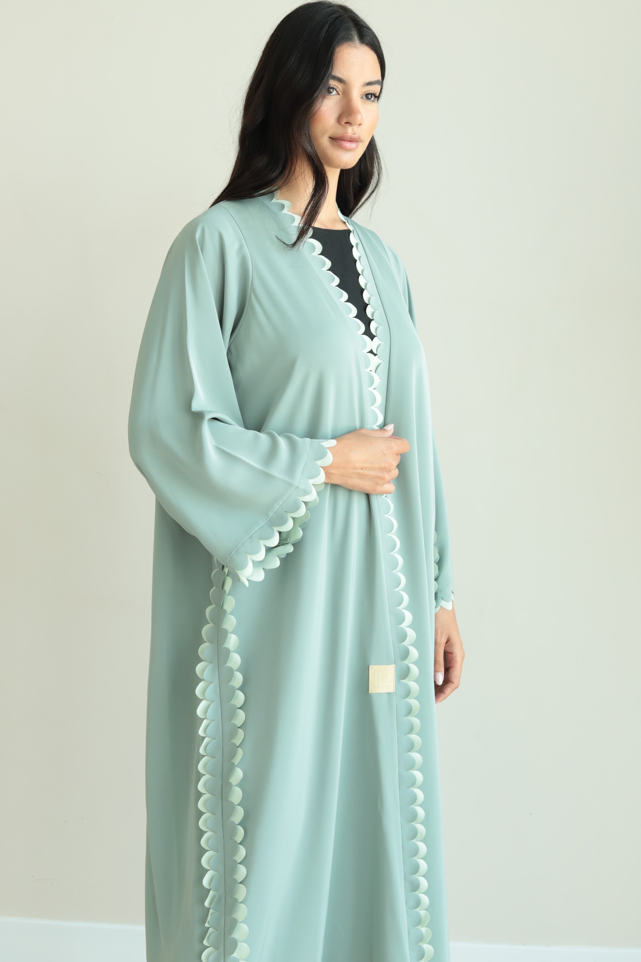 Basic Circles (Light & Dark Green Abaya)