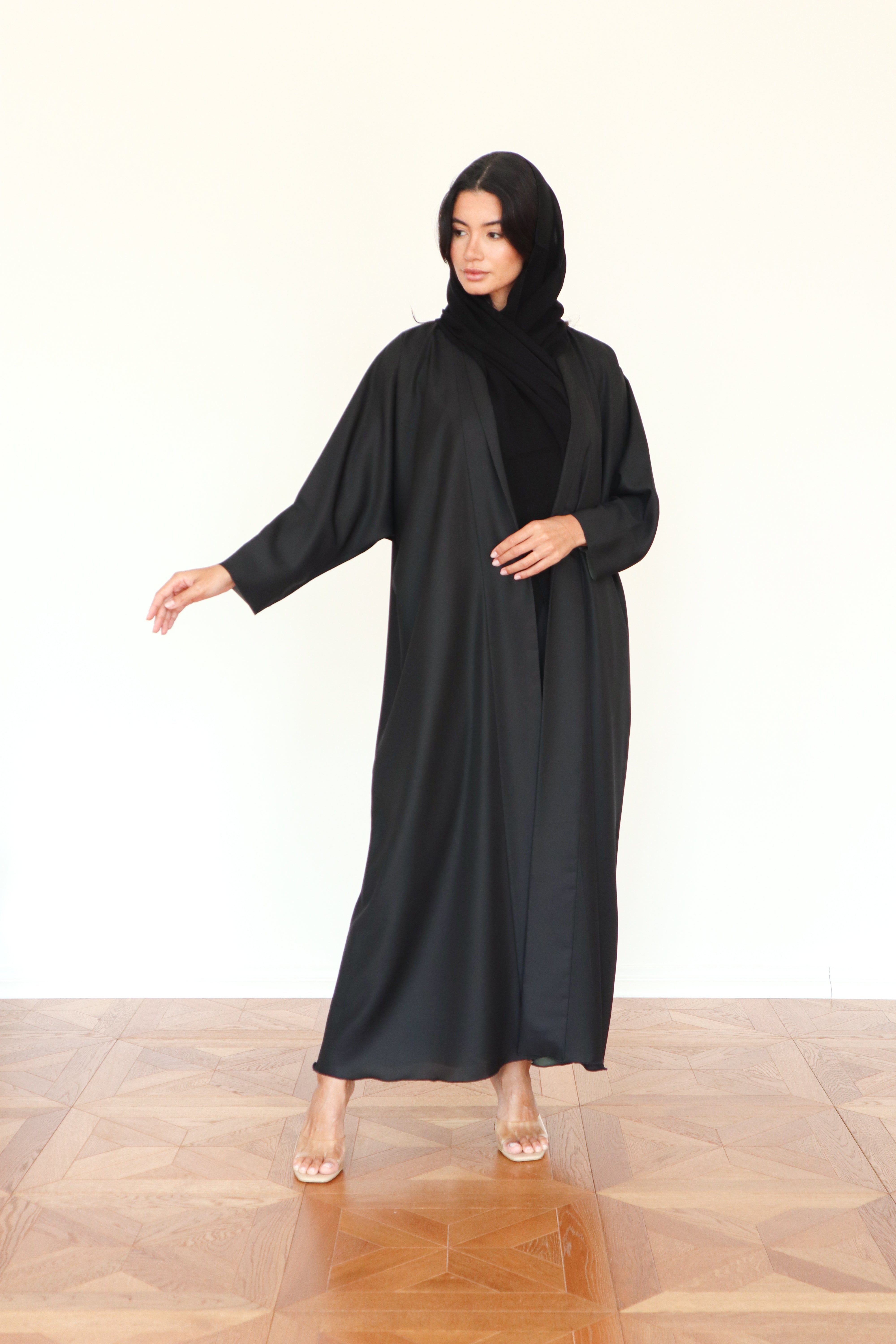 Basic Reversible half bisht (Black & Green Abaya)