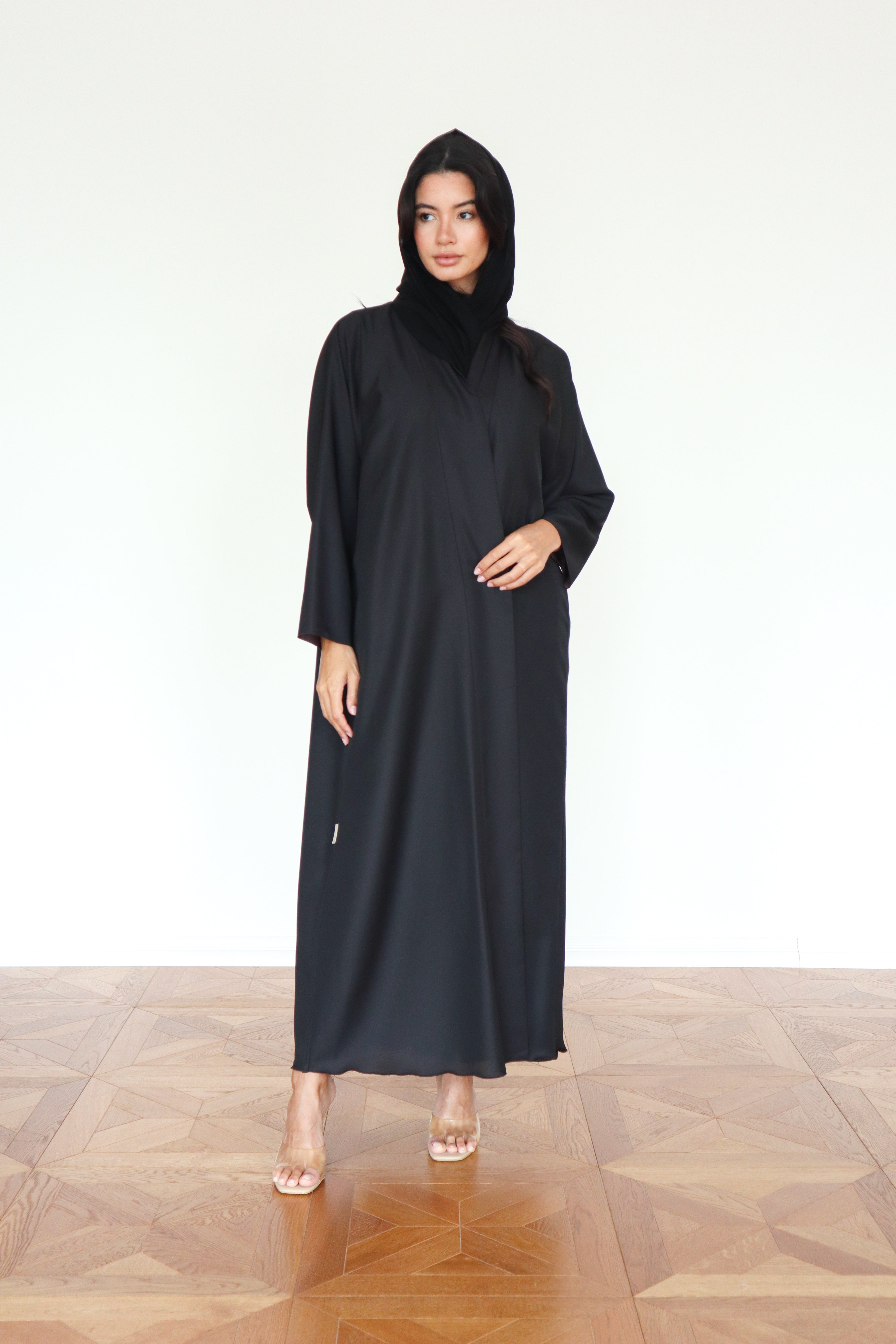 Basic Reversible half bisht (Black & Brown Abaya)