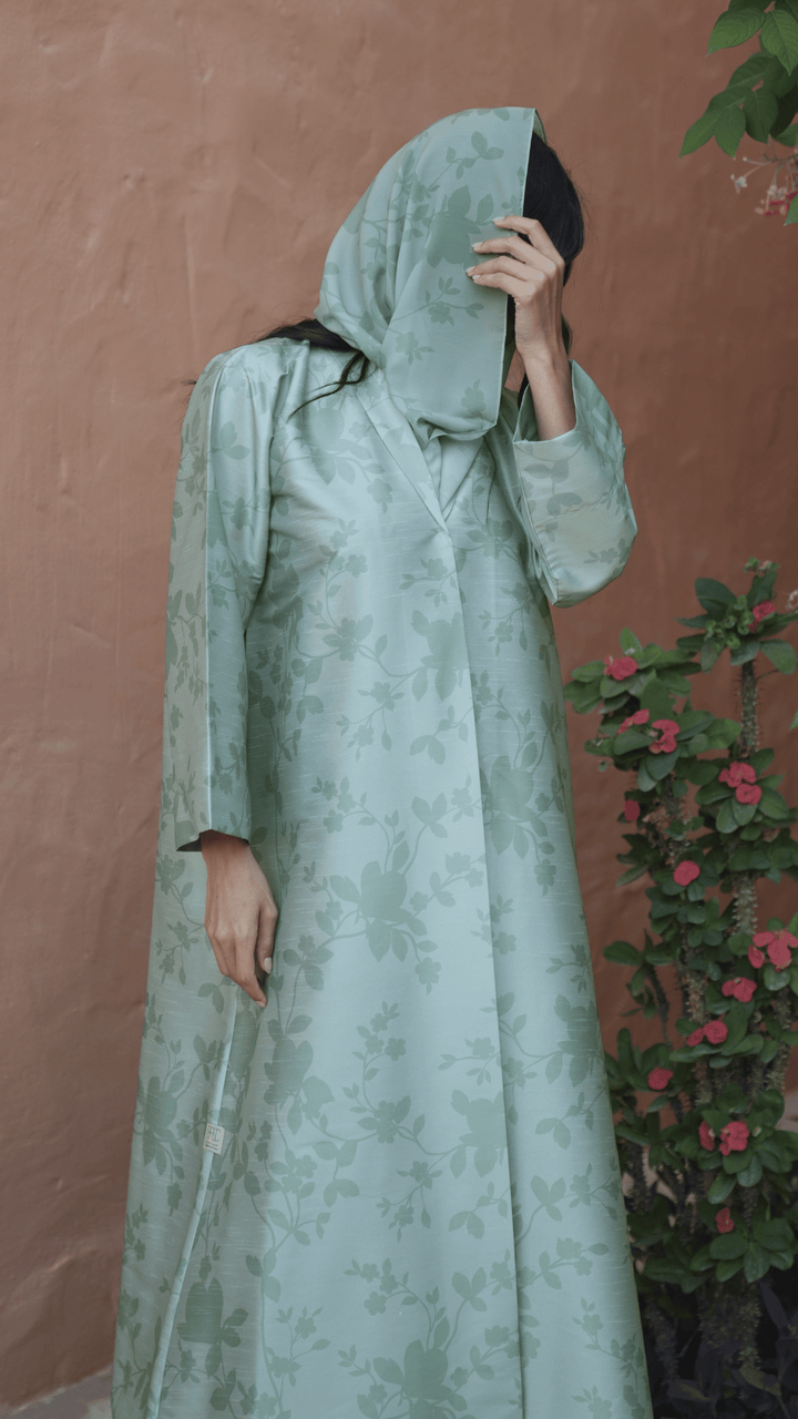 Basic Fall (Green Abaya) - Ready to Wear