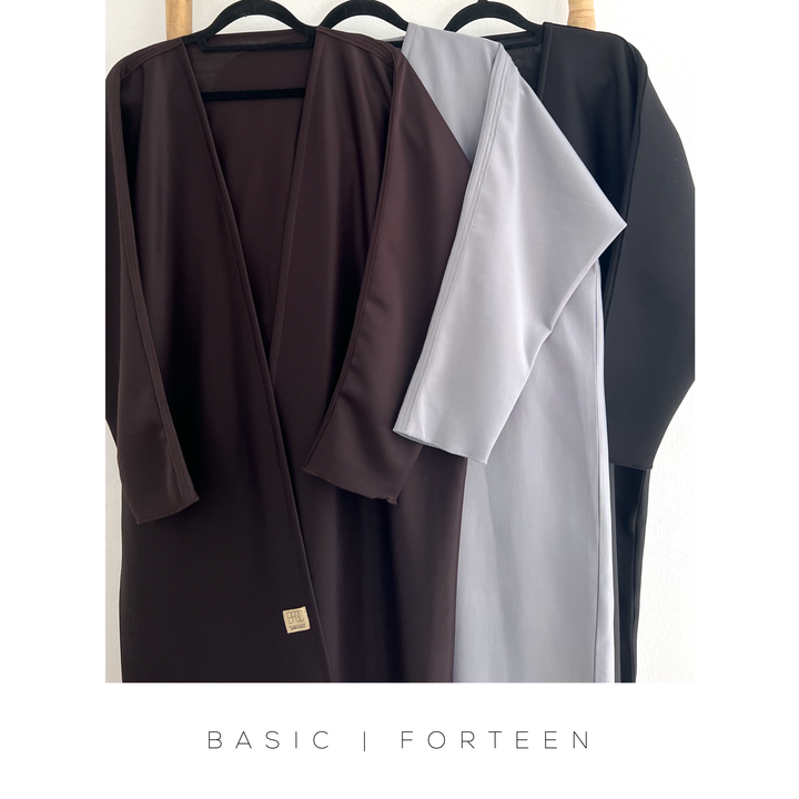 Basic 14 Fourteen (Grey) - BasicAbaya