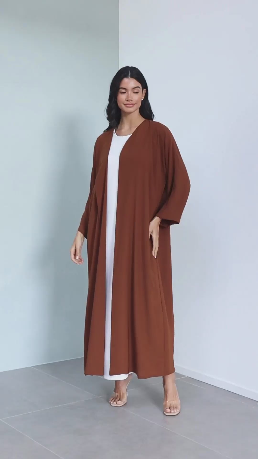 Basic Double (Light Brown Abaya)