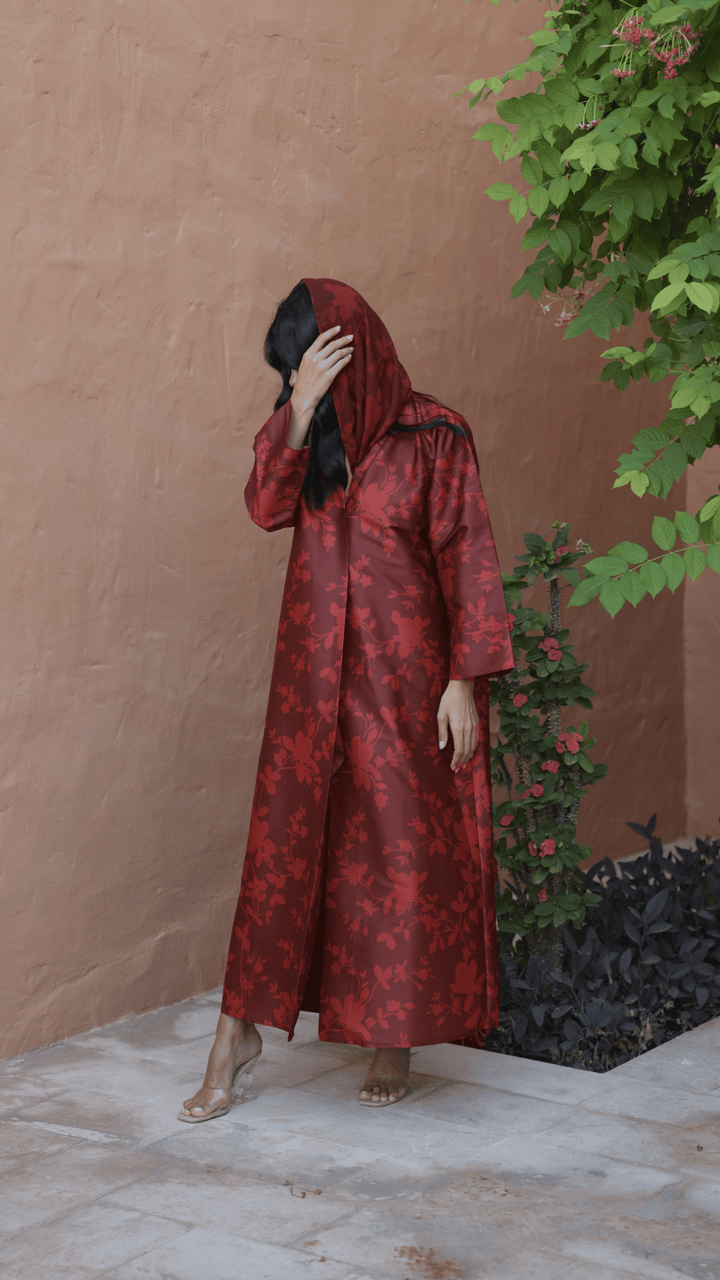 Basic Fall (Maroon Abaya) - Ready to Wear