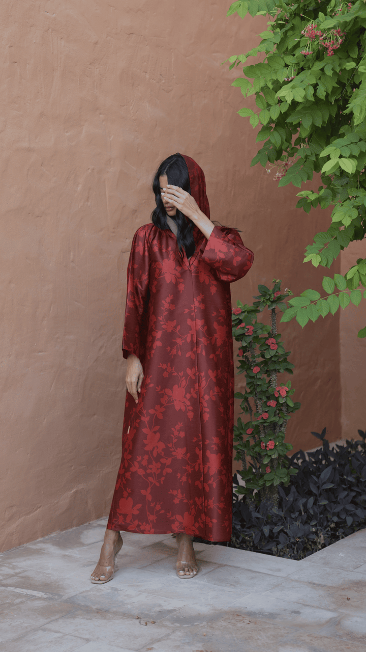 Basic Fall (Maroon Abaya) - Ready to Wear