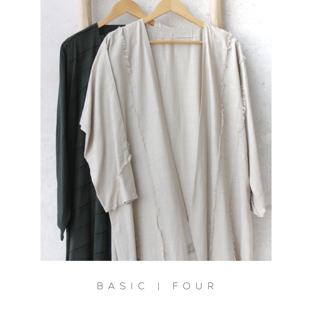 Basic 04 Four (Dual- Navy and Pale Blue) - BasicAbaya